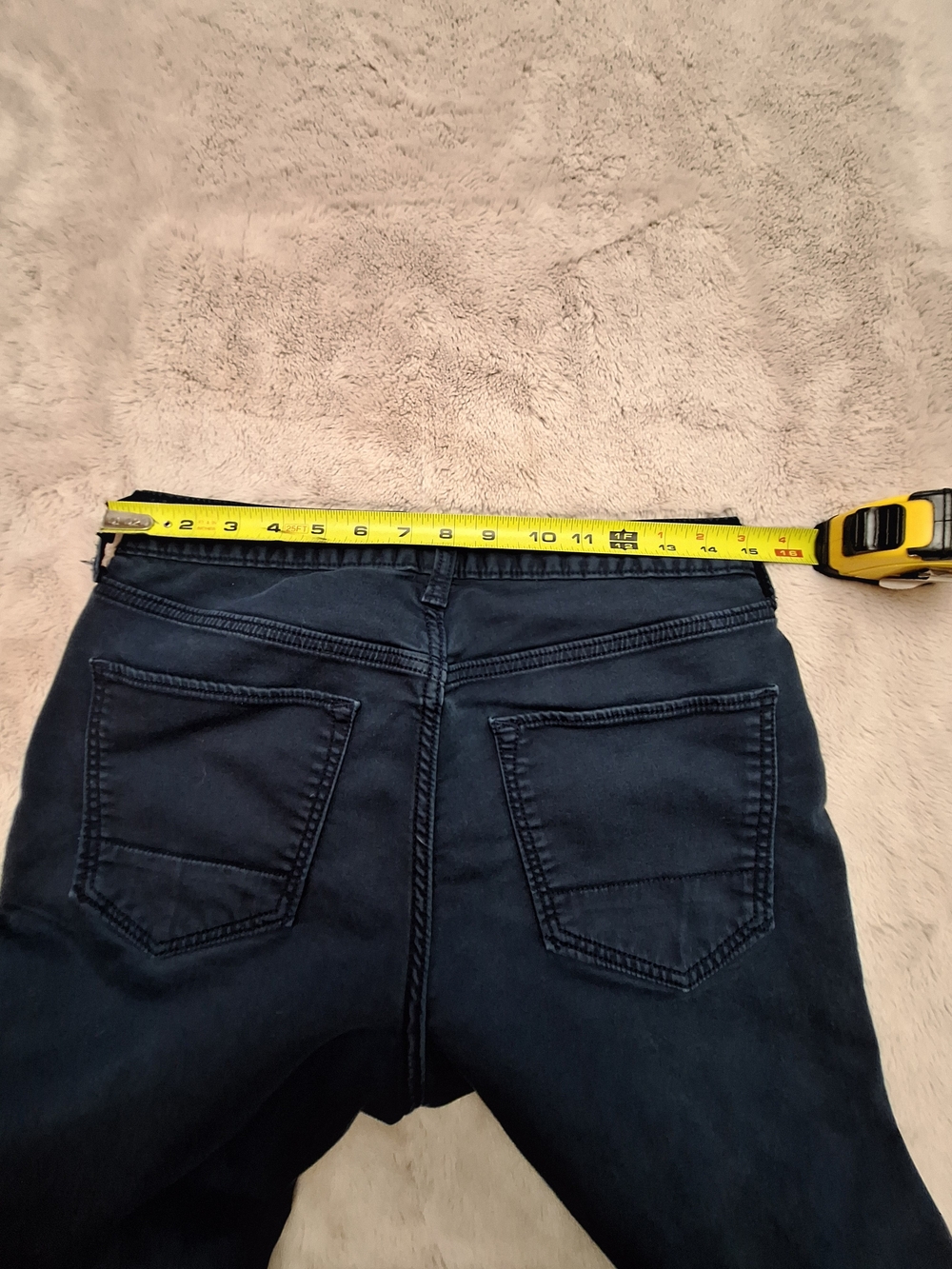 Mens Navy Blue Banana Republic Denim Travel Jeans 30X30 Slim Fit - Picture 8 of 13